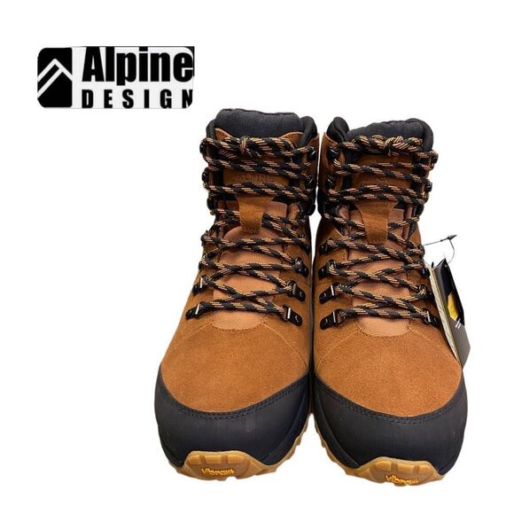 NEW Alpine Design Men\'s Trekker Suede lLeather Waterproof Hiker Boots 11.5 13 main image 5